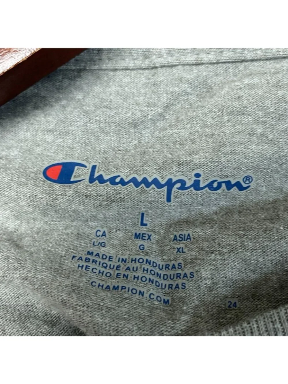 Champion Men's L Gray Indiana 2025 National Champions Graphic T-Shirt e1425 - Picture 3 of 5